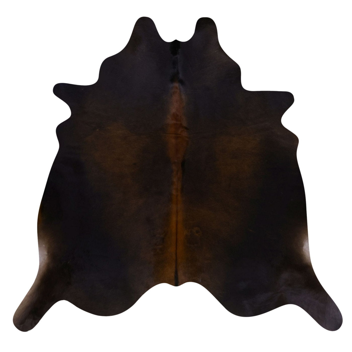 Natural Brazilian Cowhide Rug -  Mocha & Espresso