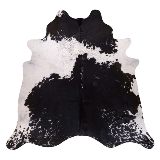 Natural Brazilian Cowhide Rug -  Espresso & Ivory