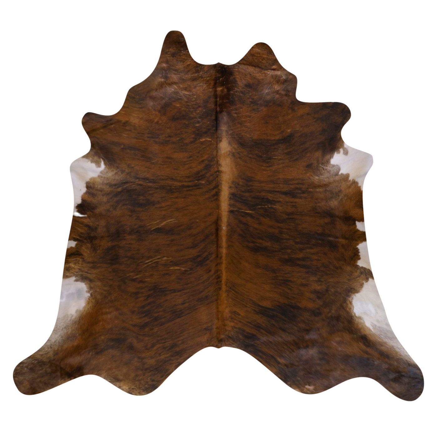 Natural Brazilian Cowhide Rug -  Mocha, Espresso & Ivory