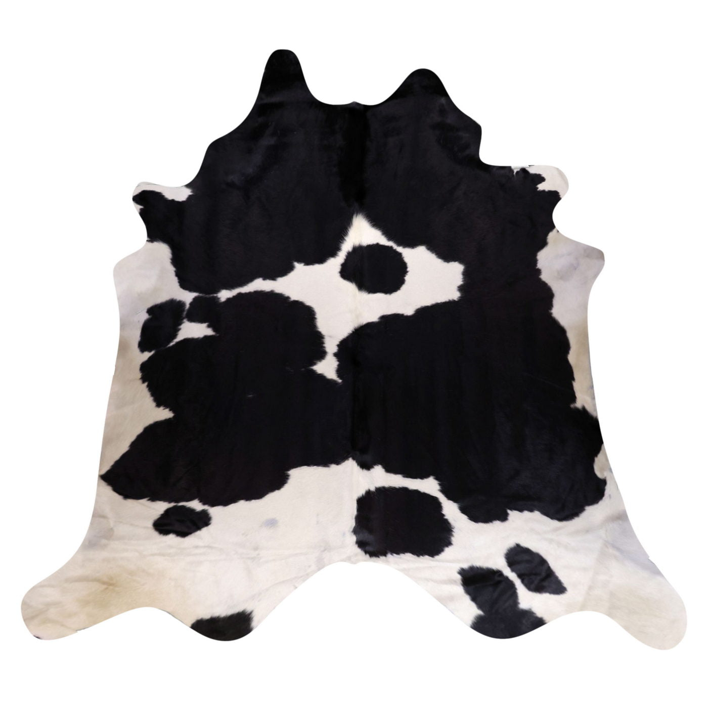 Natural Brazilian Cowhide Rug -  Espresso & Ivory