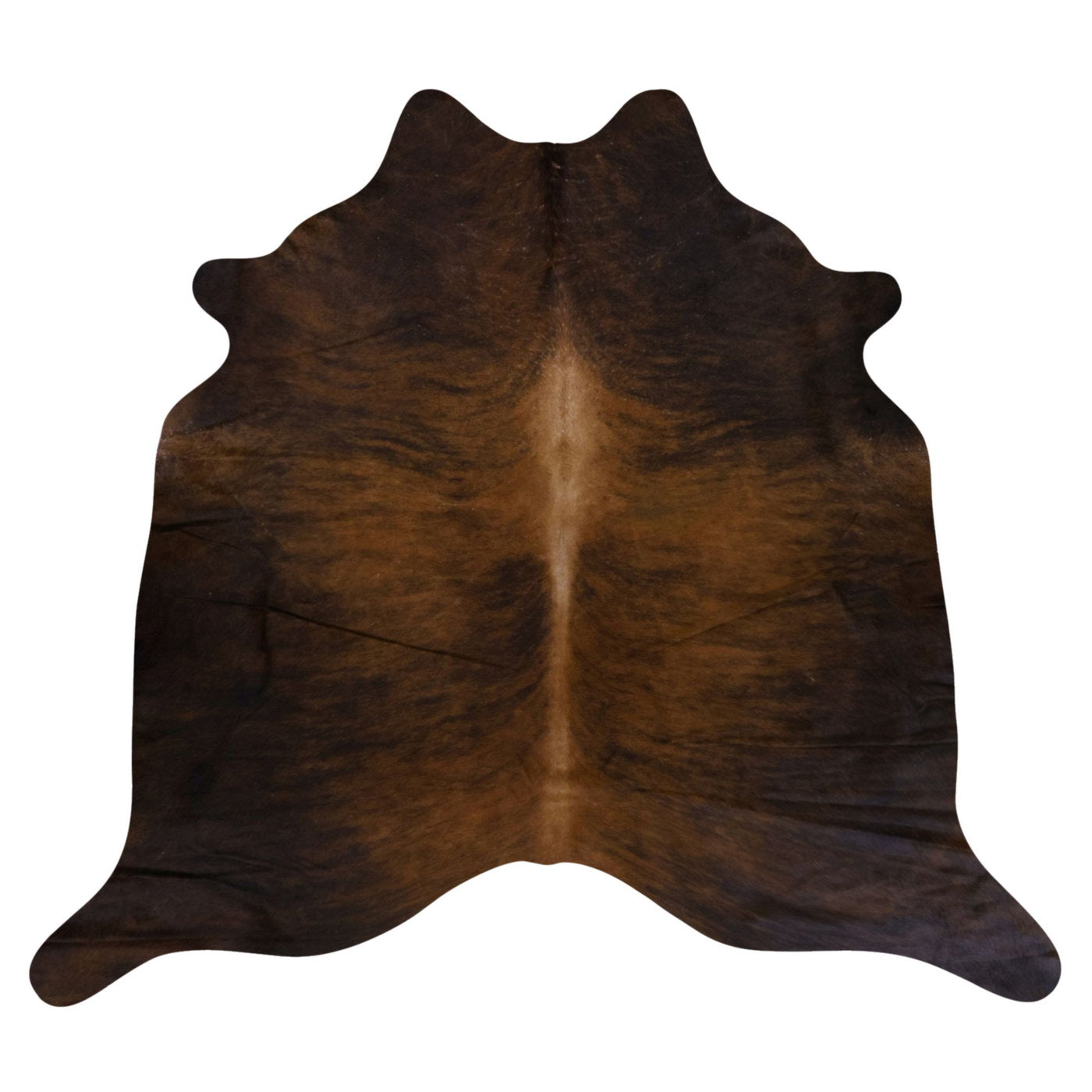 Natural Brazilian Cowhide Rug -  Mocha & Espresso