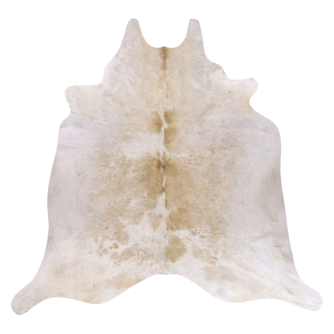 Natural Brazilian Cowhide Rug -  Ivory & Beige