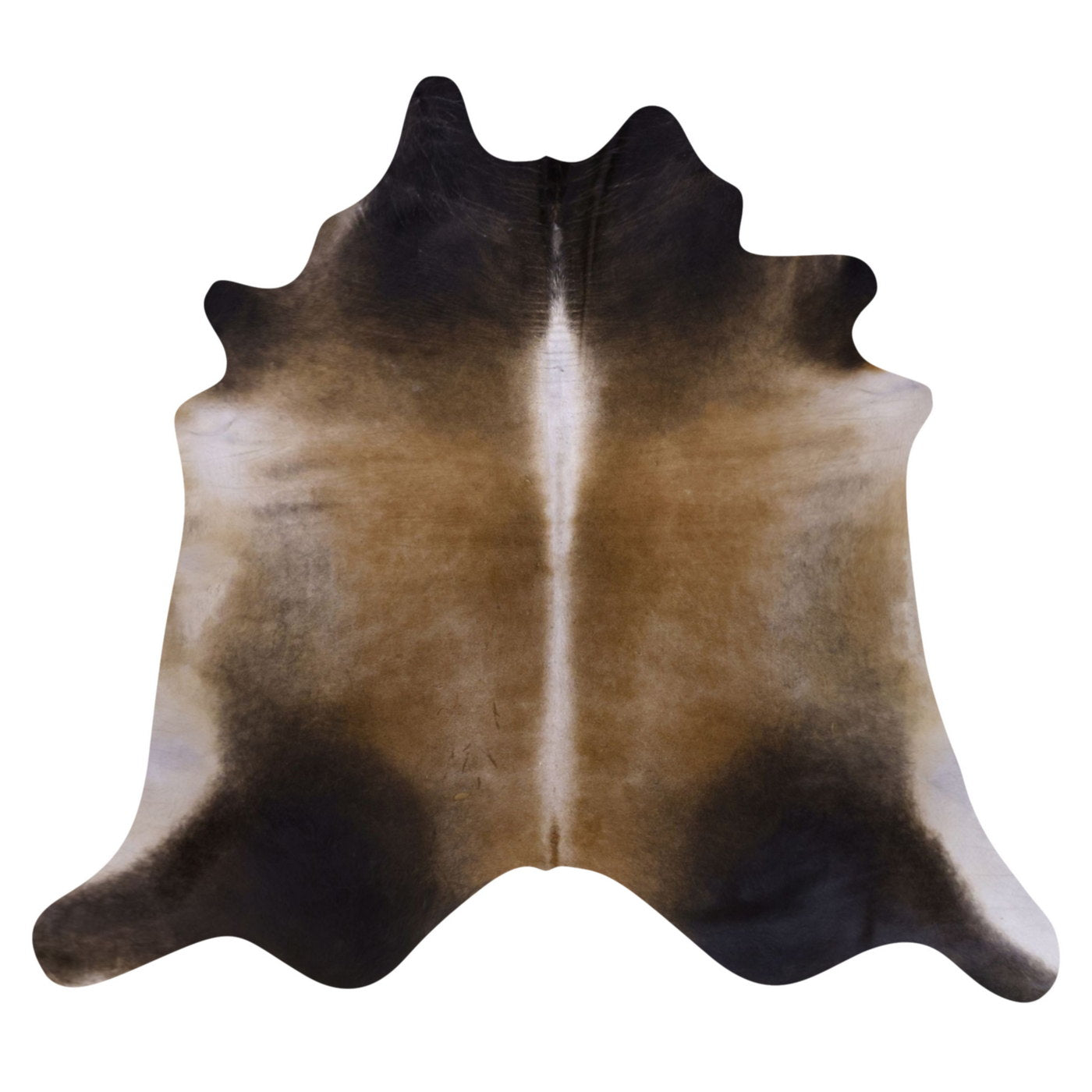 Natural Brazilian Cowhide Rug -  Mocha, Beige & Espresso
