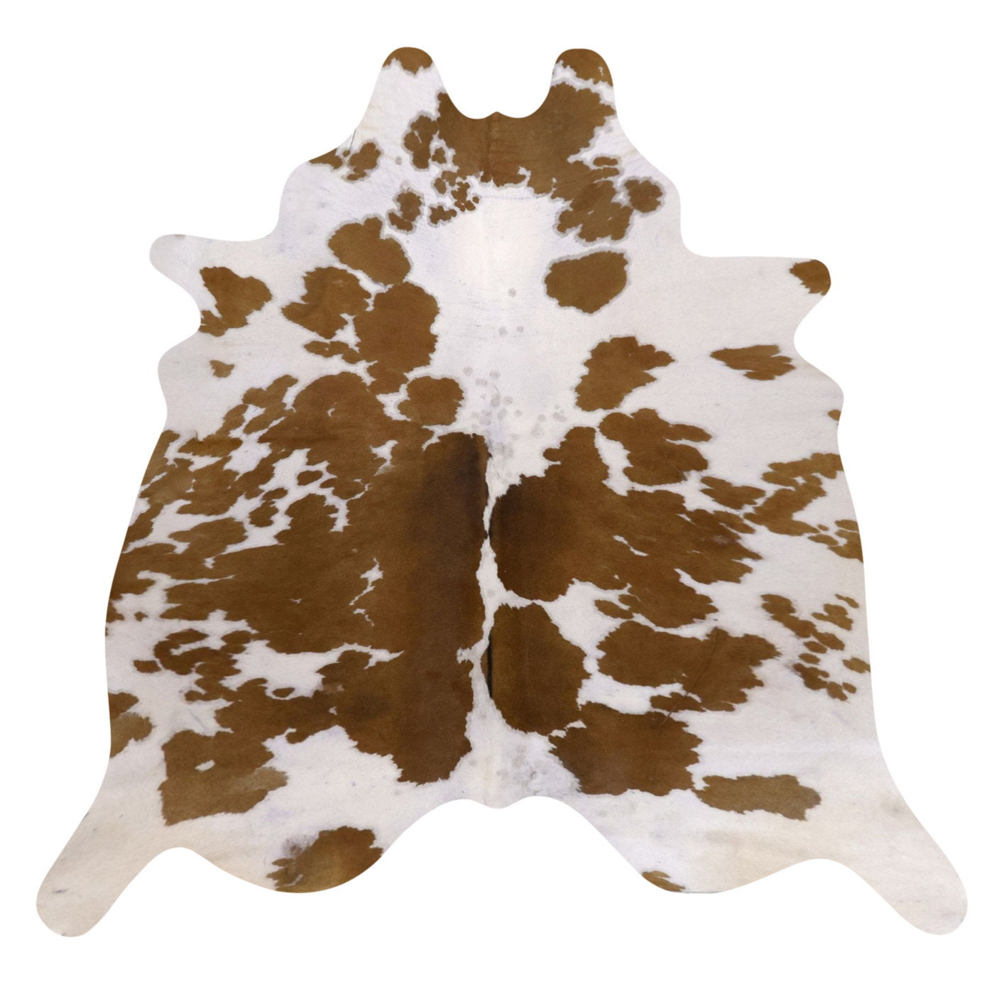 Natural Brazilian Cowhide Rug -  Ivory & Mocha