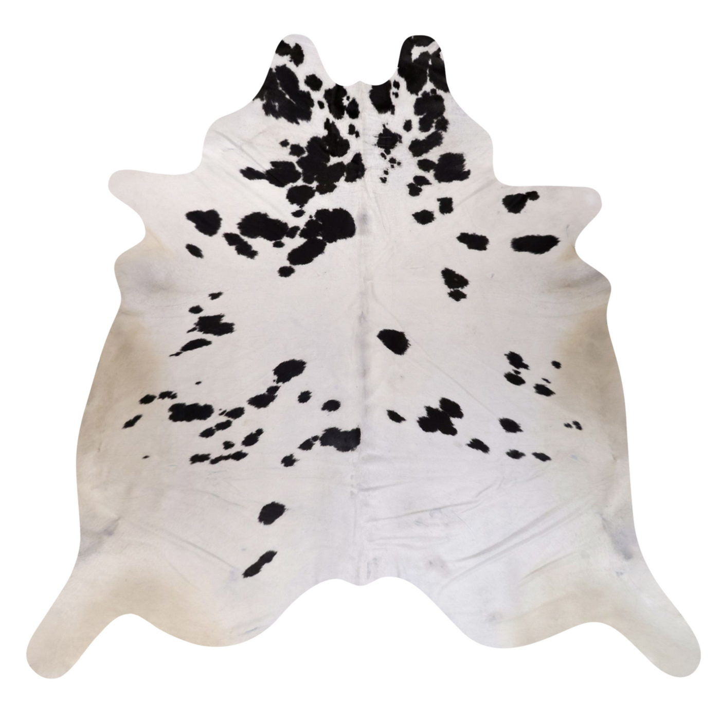 Natural Brazilian Cowhide Rug -  Espresso & Ivory