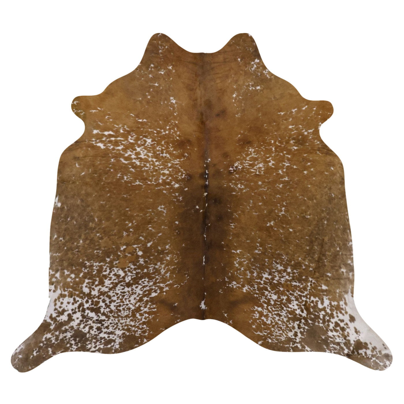 Natural Brazilian Cowhide Rug -  Mocha & Ivory