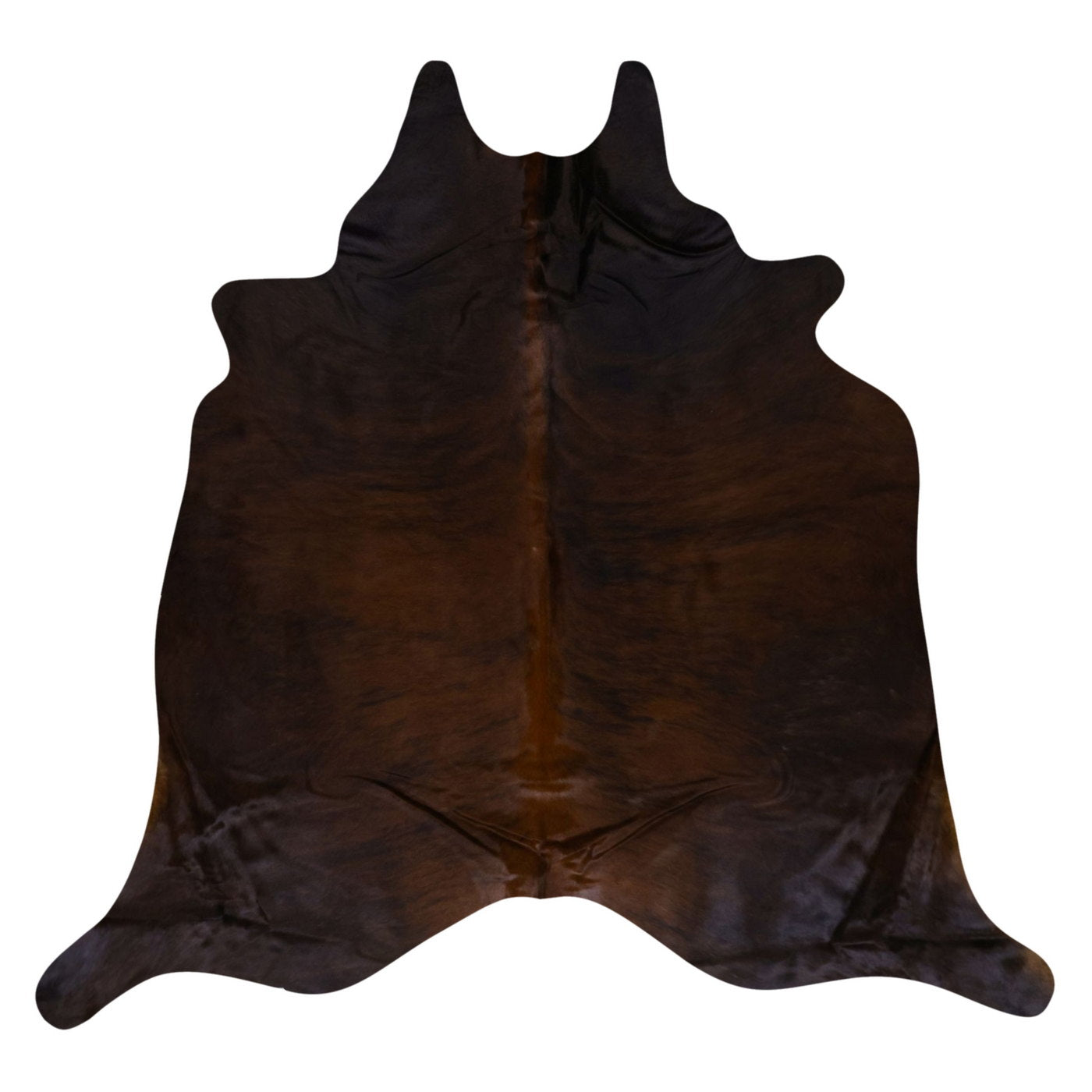 Natural Brazilian Cowhide Rug -  Mocha & Espresso