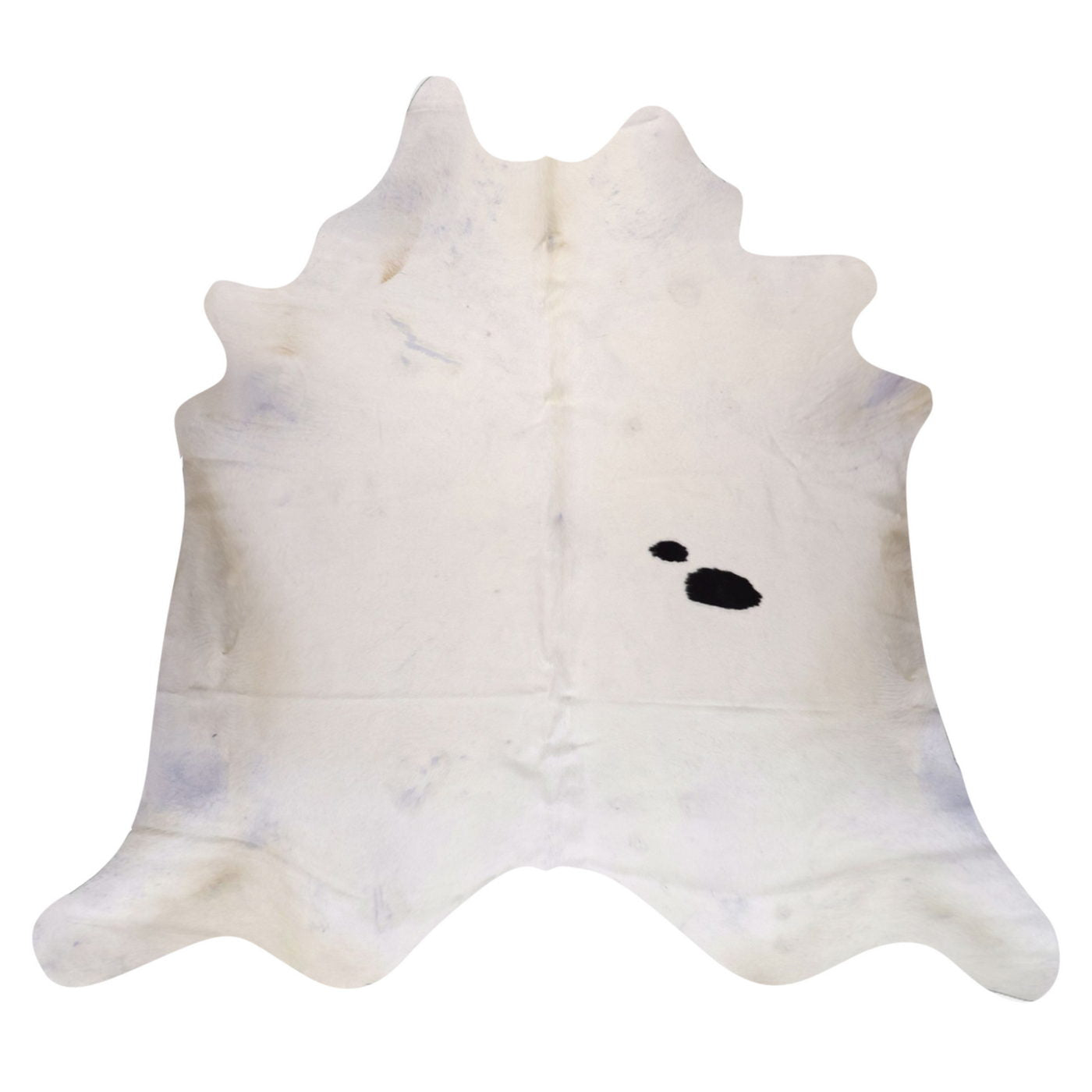 Natural Brazilian Cowhide Rug -  Ivory & Espresso