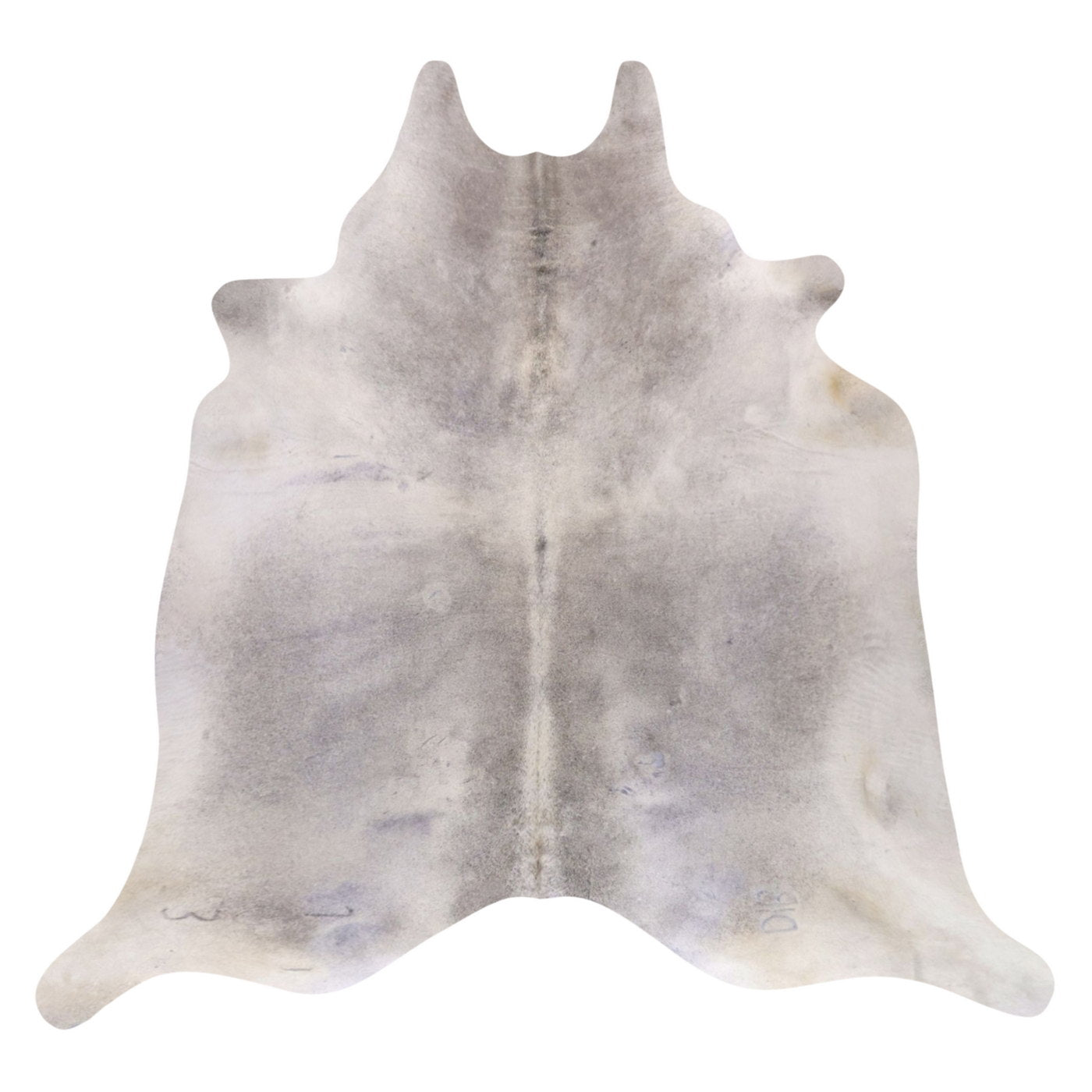 Natural Brazilian Cowhide Rug -  Ivory & Grey