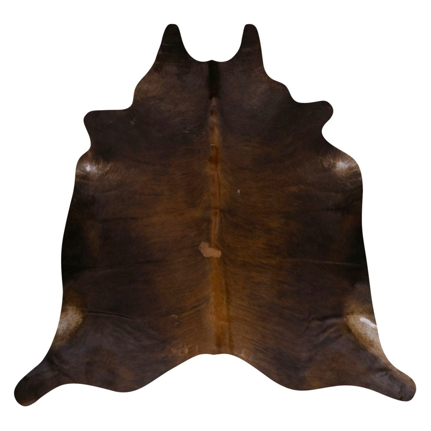 Natural Brazilian Cowhide Rug -  Mocha & Espresso