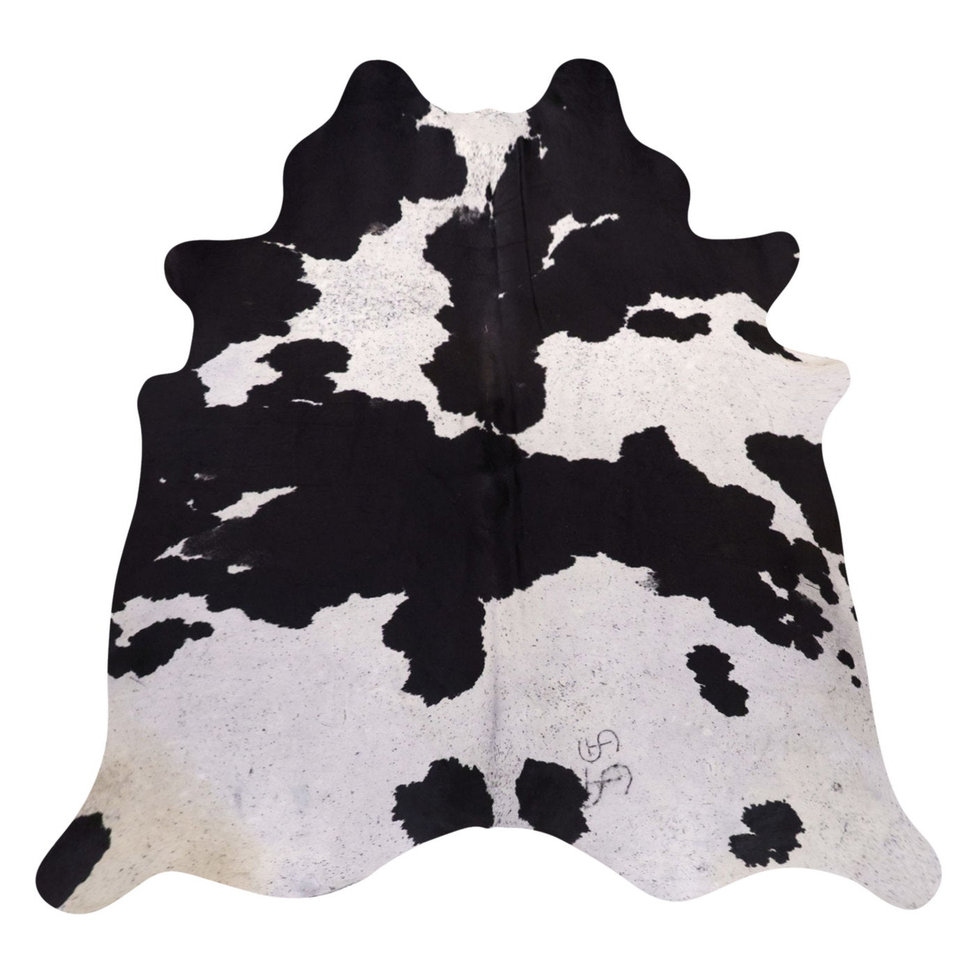 Natural Brazilian Cowhide Rug -  Ivory & Espresso