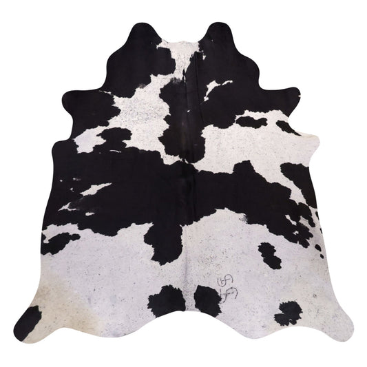 Natural Brazilian Cowhide Rug -  Ivory & Espresso