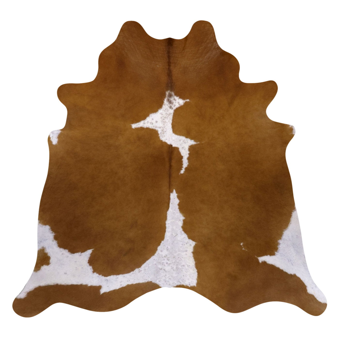 Natural Brazilian Cowhide Rug -  Mocha & Ivory
