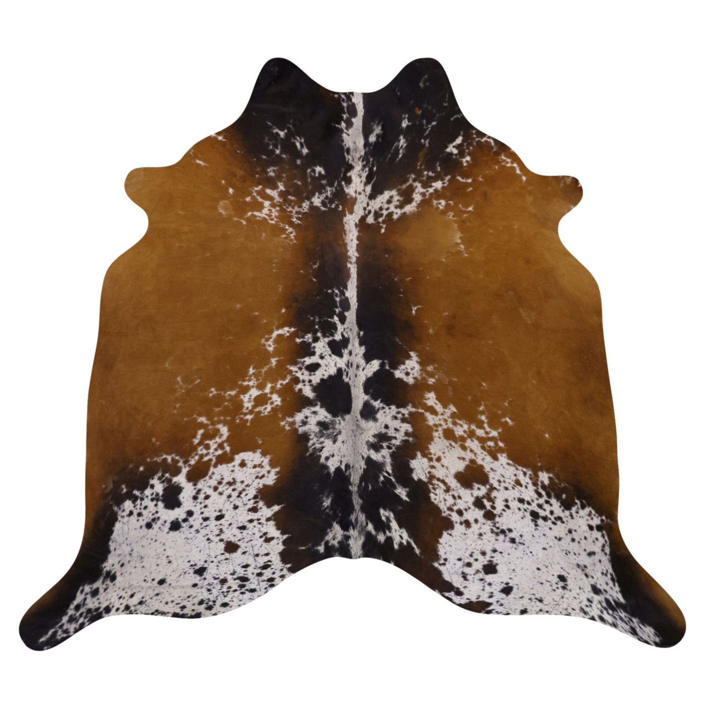 Natural Brazilian Cowhide Rug -  Mocha, Espresso & Ivory