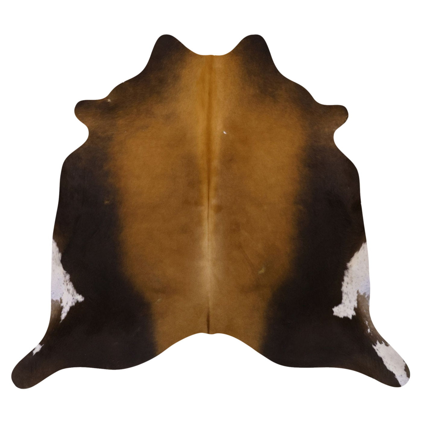 Natural Brazilian Cowhide Rug -  Mocha, Espresso & Ivory