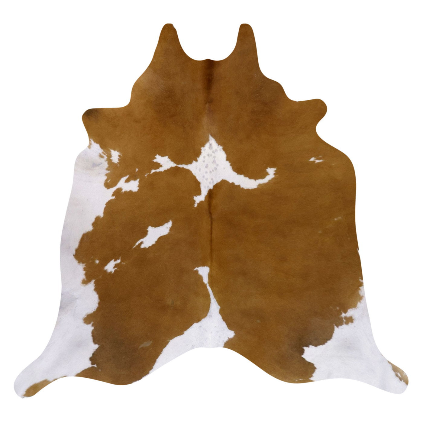 Natural Brazilian Cowhide Rug -  Mocha & Ivory