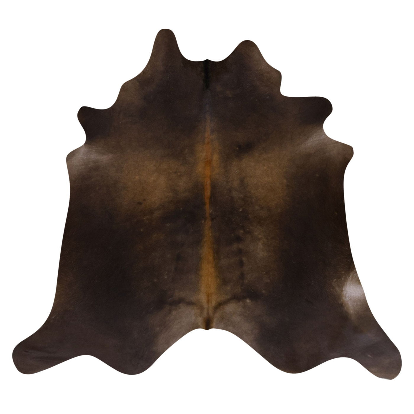 Natural Brazilian Cowhide Rug -  Chocolate & Espresso