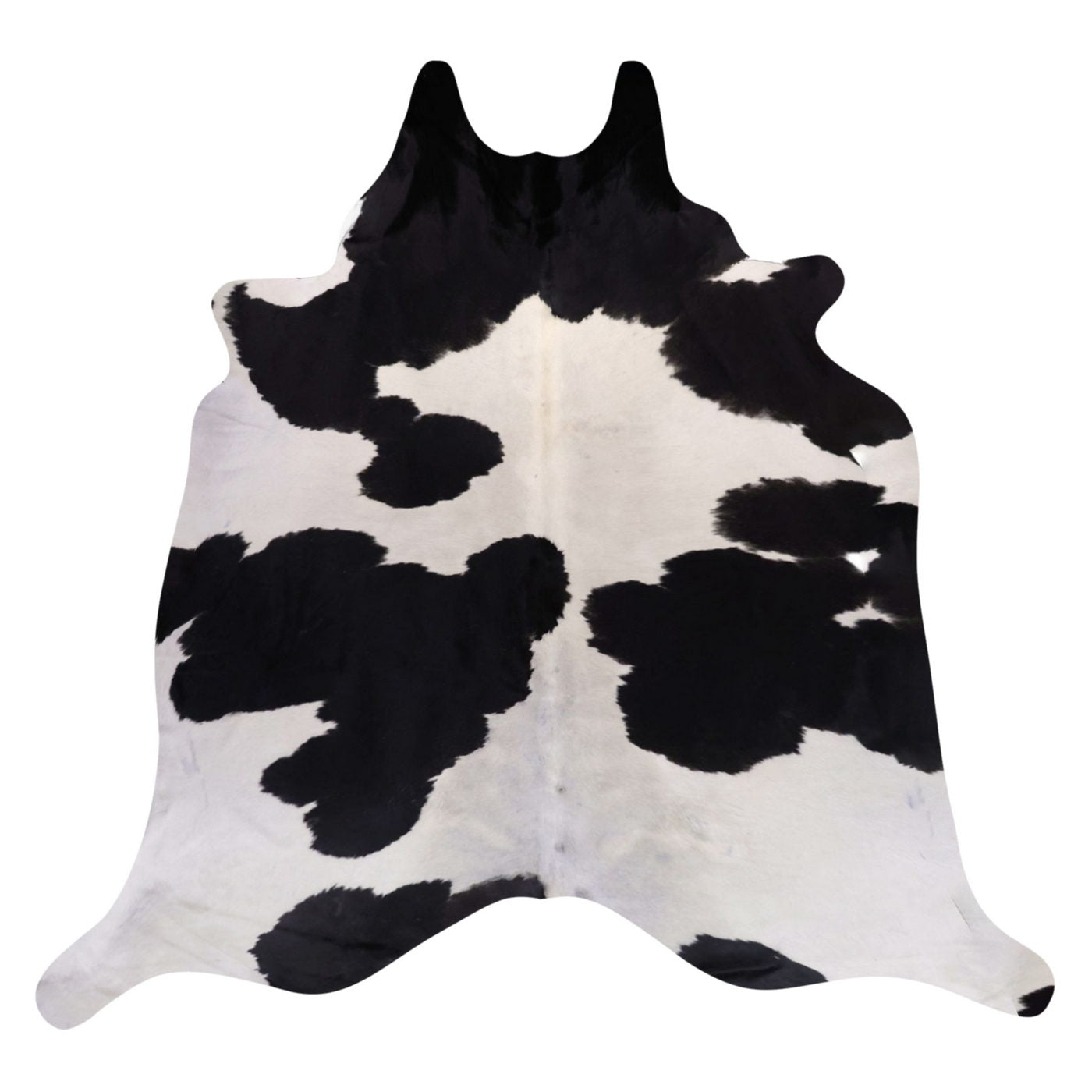 Natural Brazilian Cowhide Rug -  Espresso & Ivory
