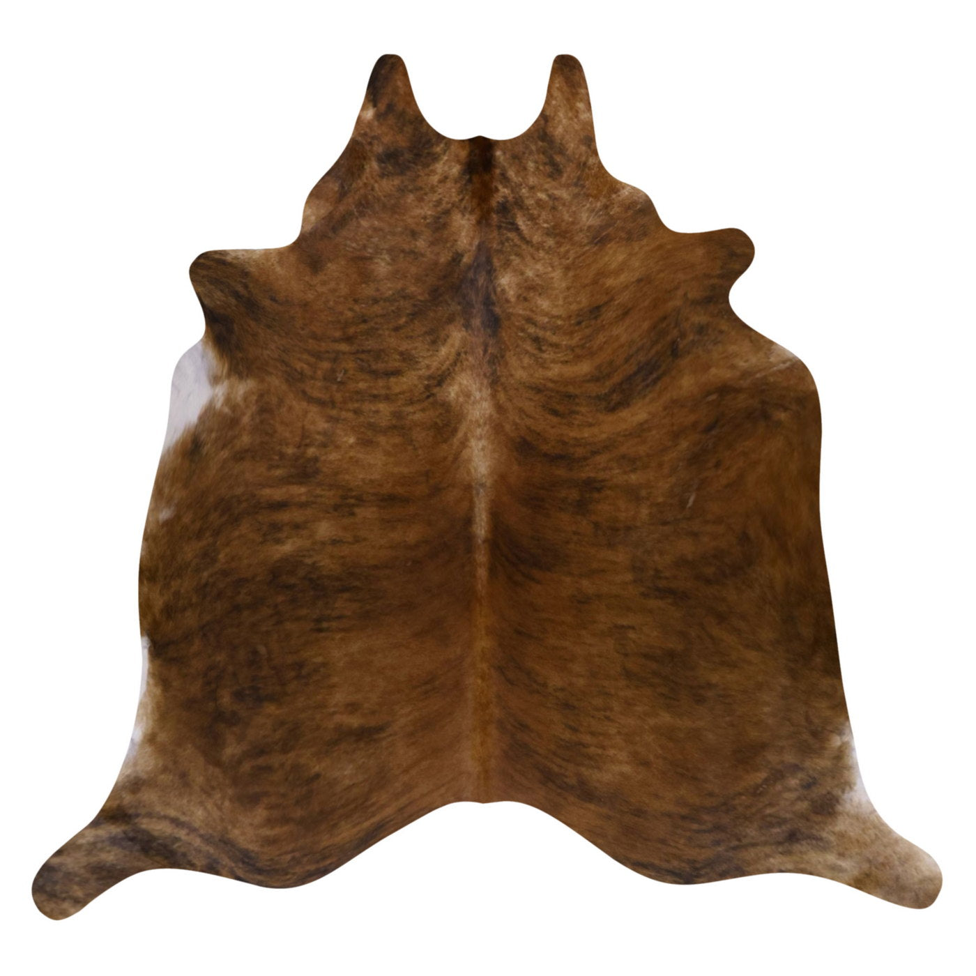 Natural Brazilian Cowhide Rug -  Mocha & Chocolate