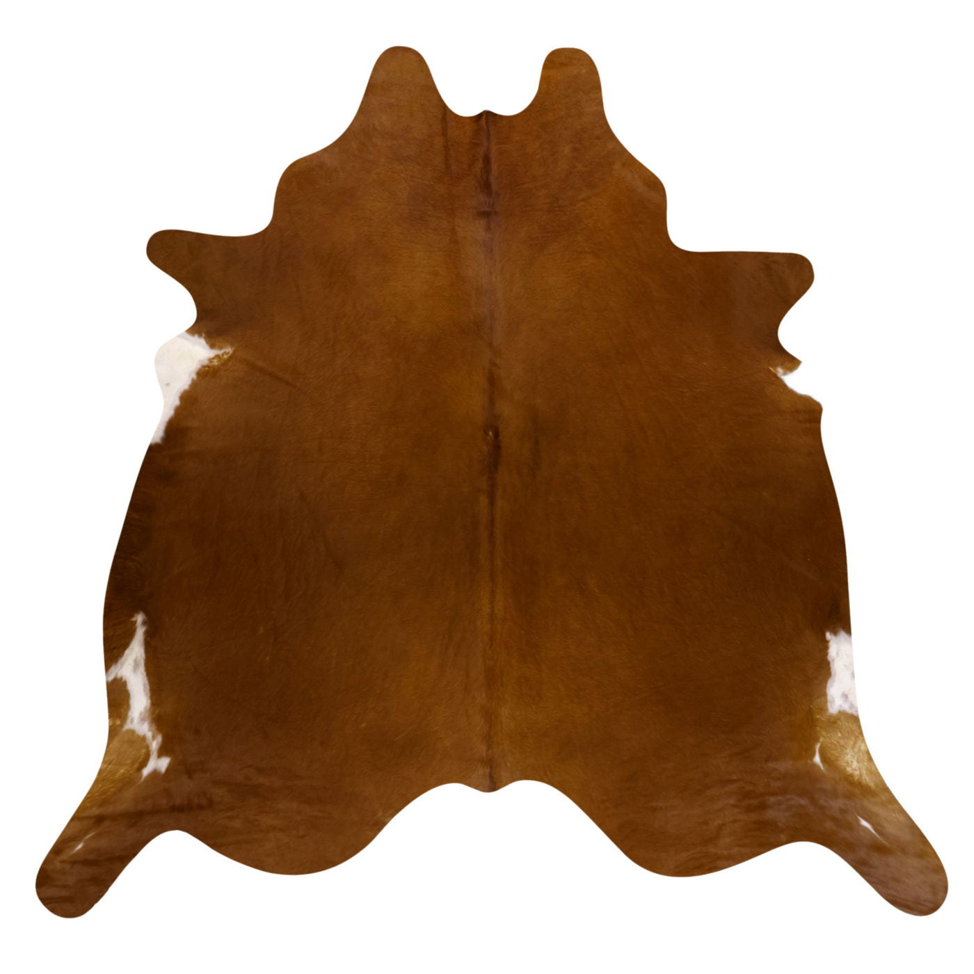Natural Brazilian Cowhide Rug -  Mocha & Ivory