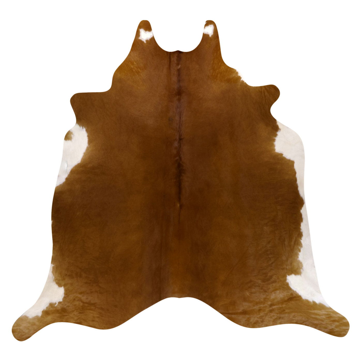 Natural Brazilian Cowhide Rug -  Mocha & Ivory
