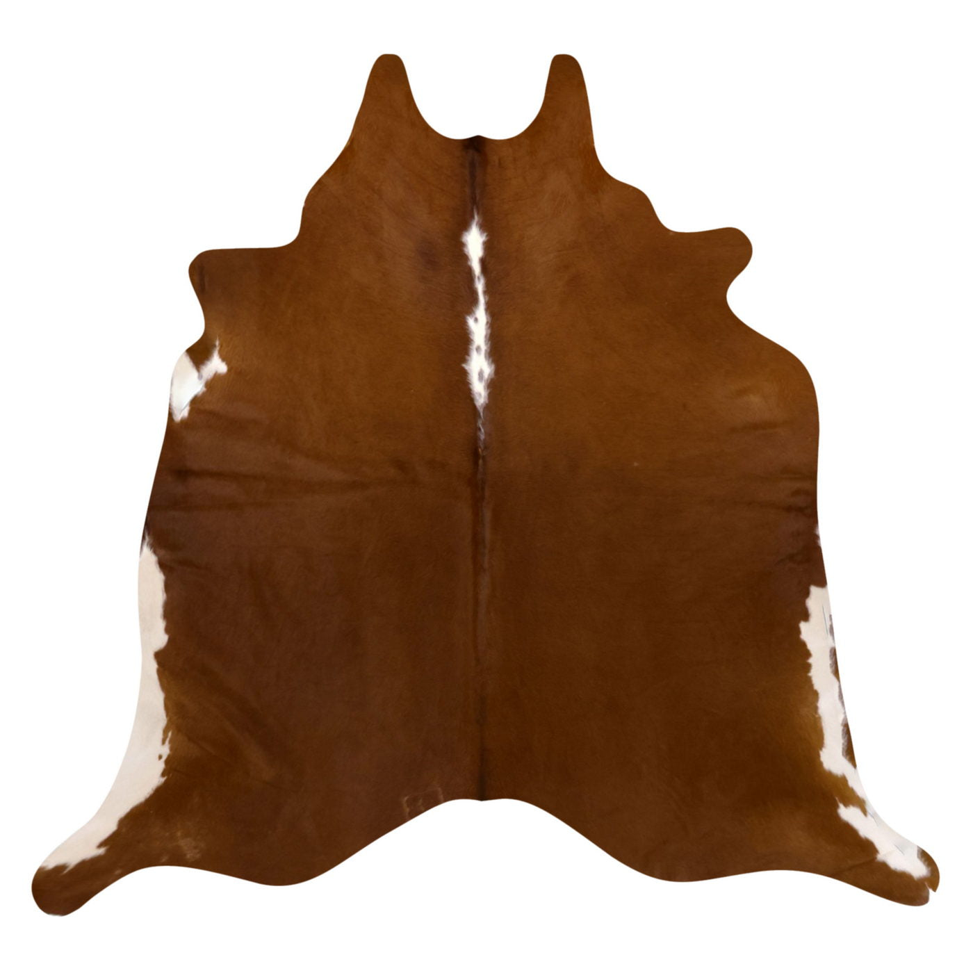 Natural Brazilian Cowhide Rug -  Mocha & Ivory