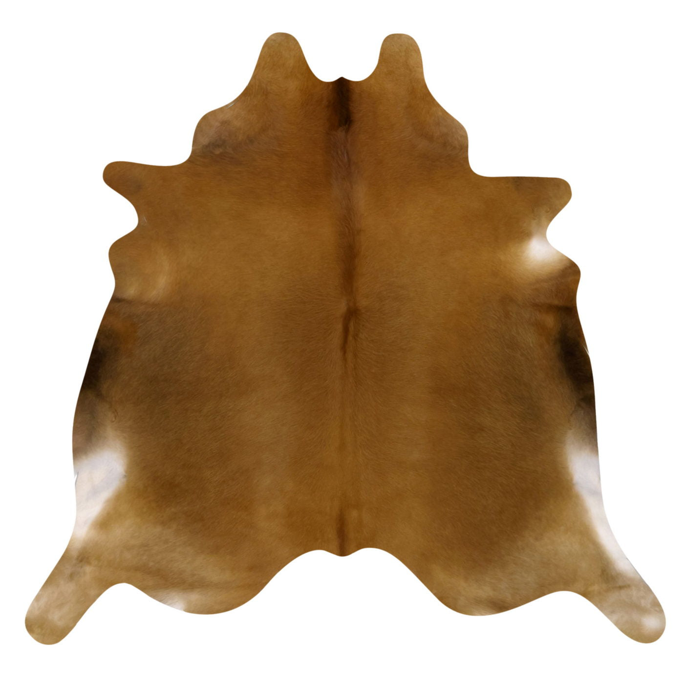 Natural Brazilian Cowhide Rug -  Mocha & Ivory