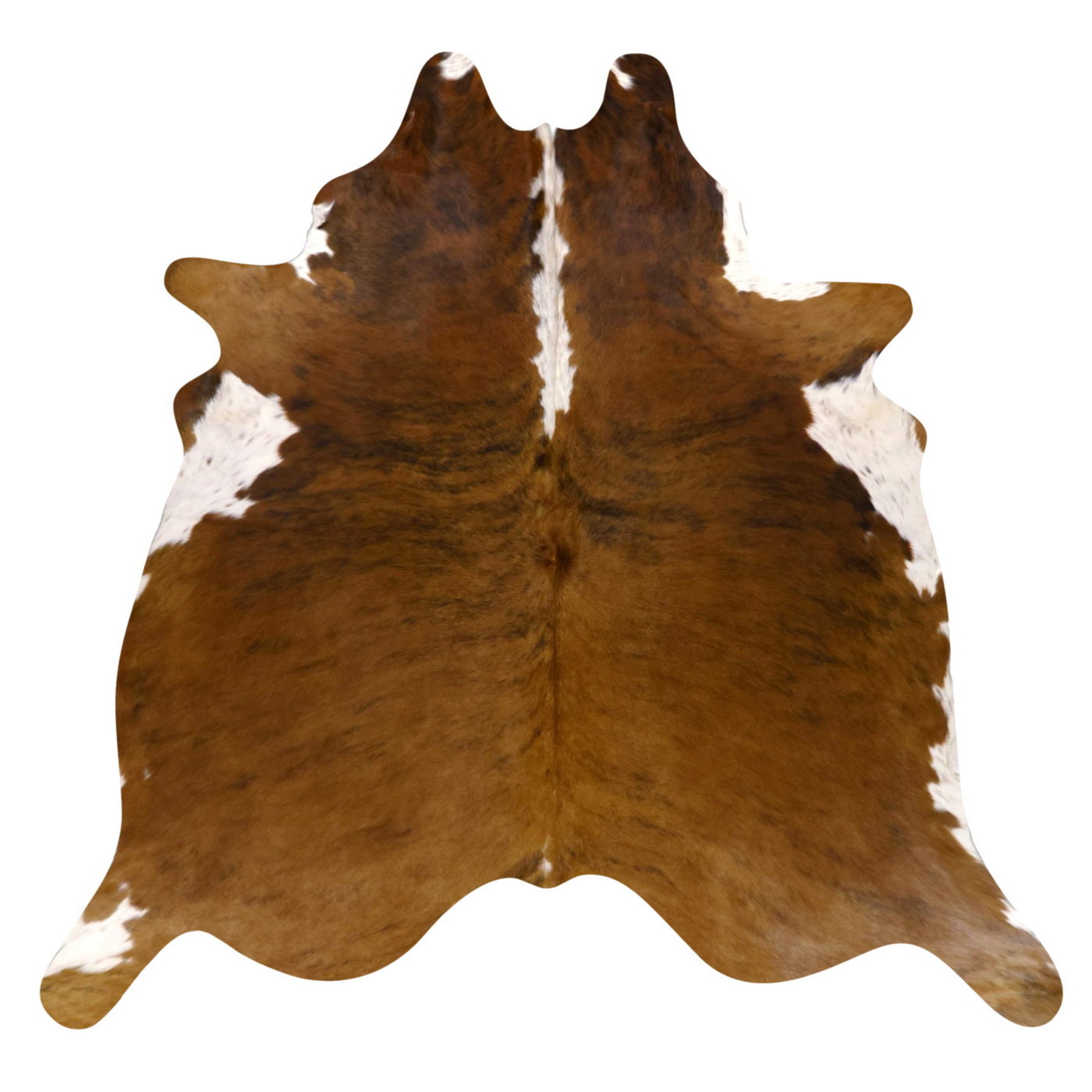 Natural Brazilian Cowhide Rug -  Mocha, Espresso & Ivory