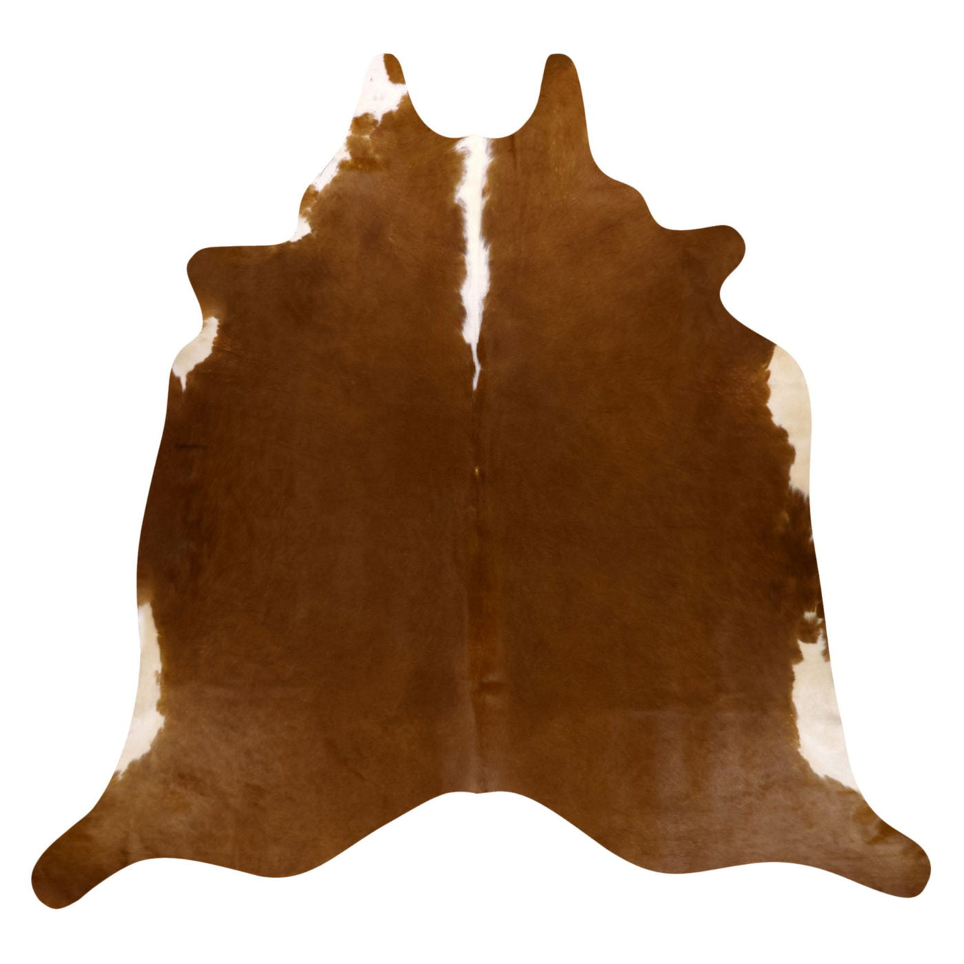 Natural Brazilian Cowhide Rug -  Mocha & Ivory