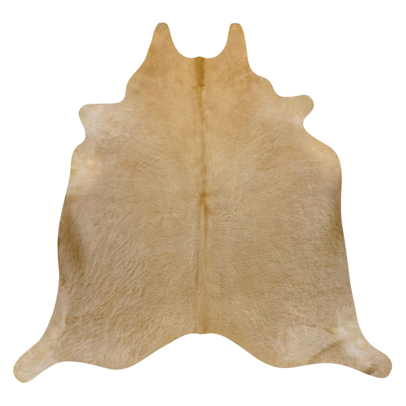 Natural Brazilian Cowhide Rug -  Beige & Caramel