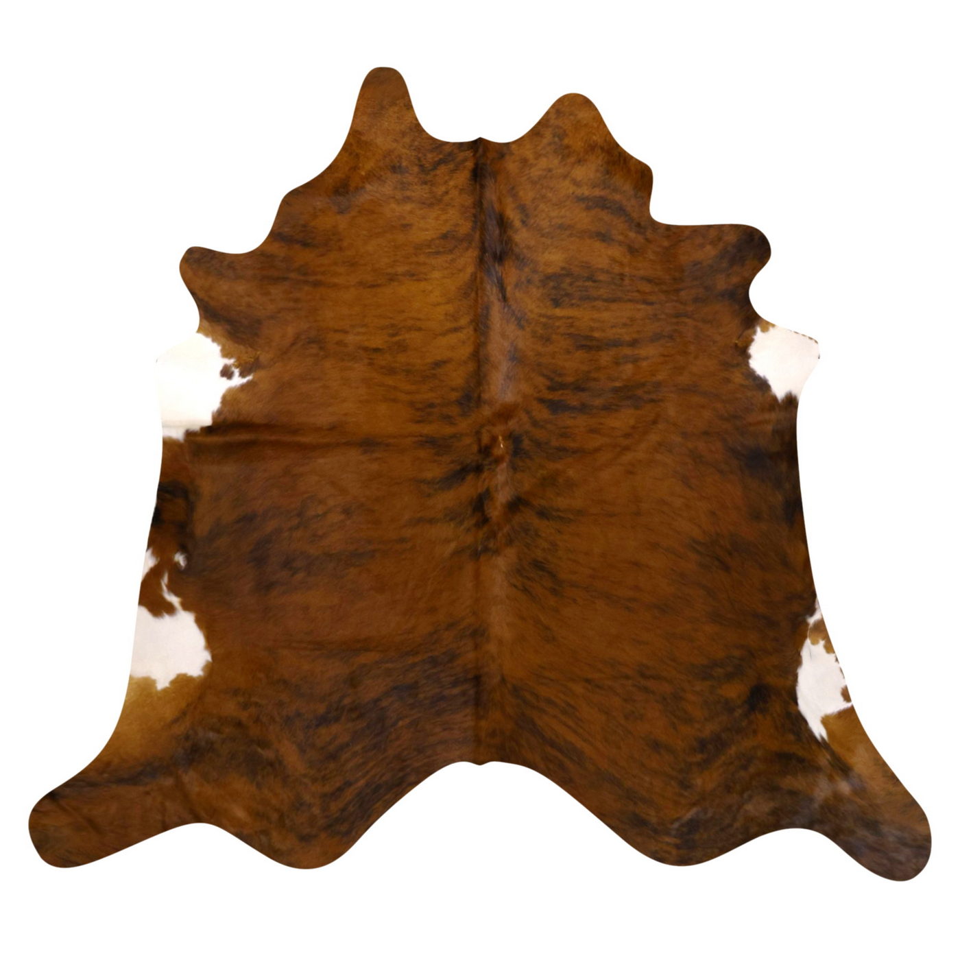 Natural Brazilian Cowhide Rug -  Mocha, Espresso & Ivory