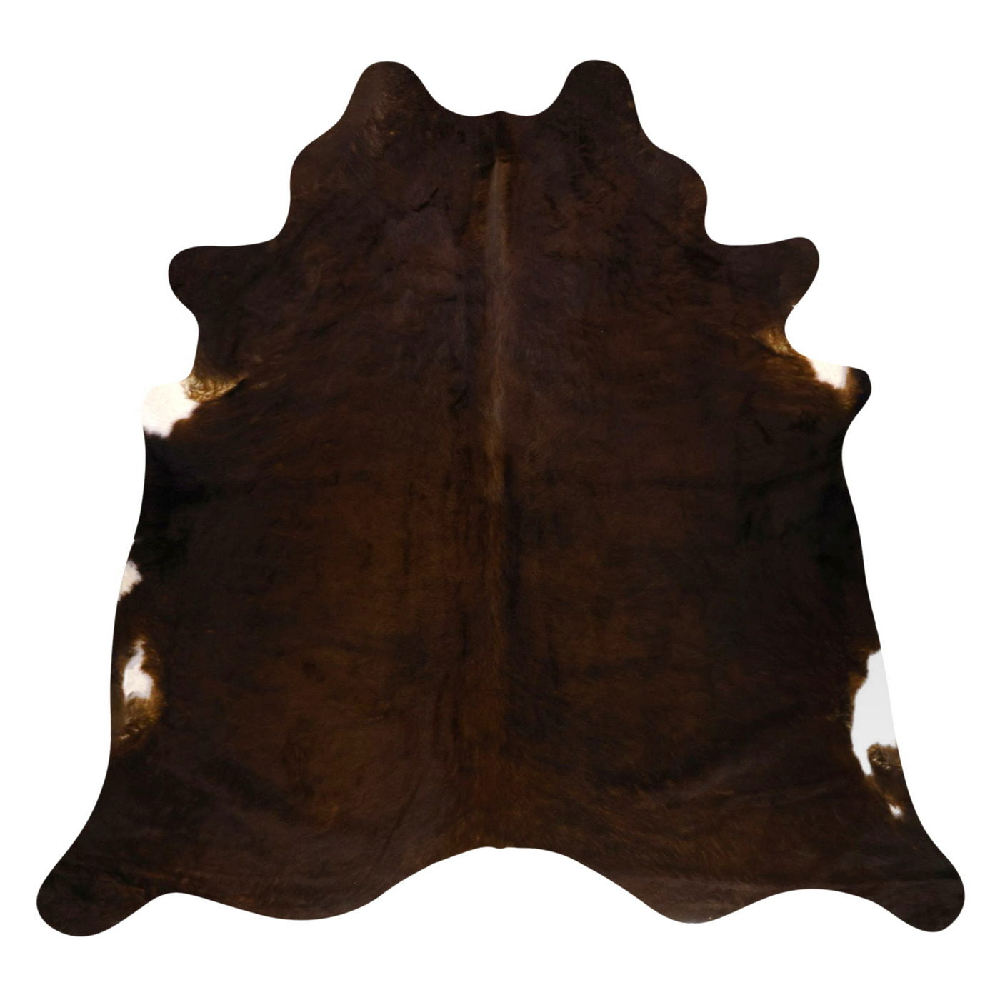Natural Brazilian Cowhide Rug -  Espresso