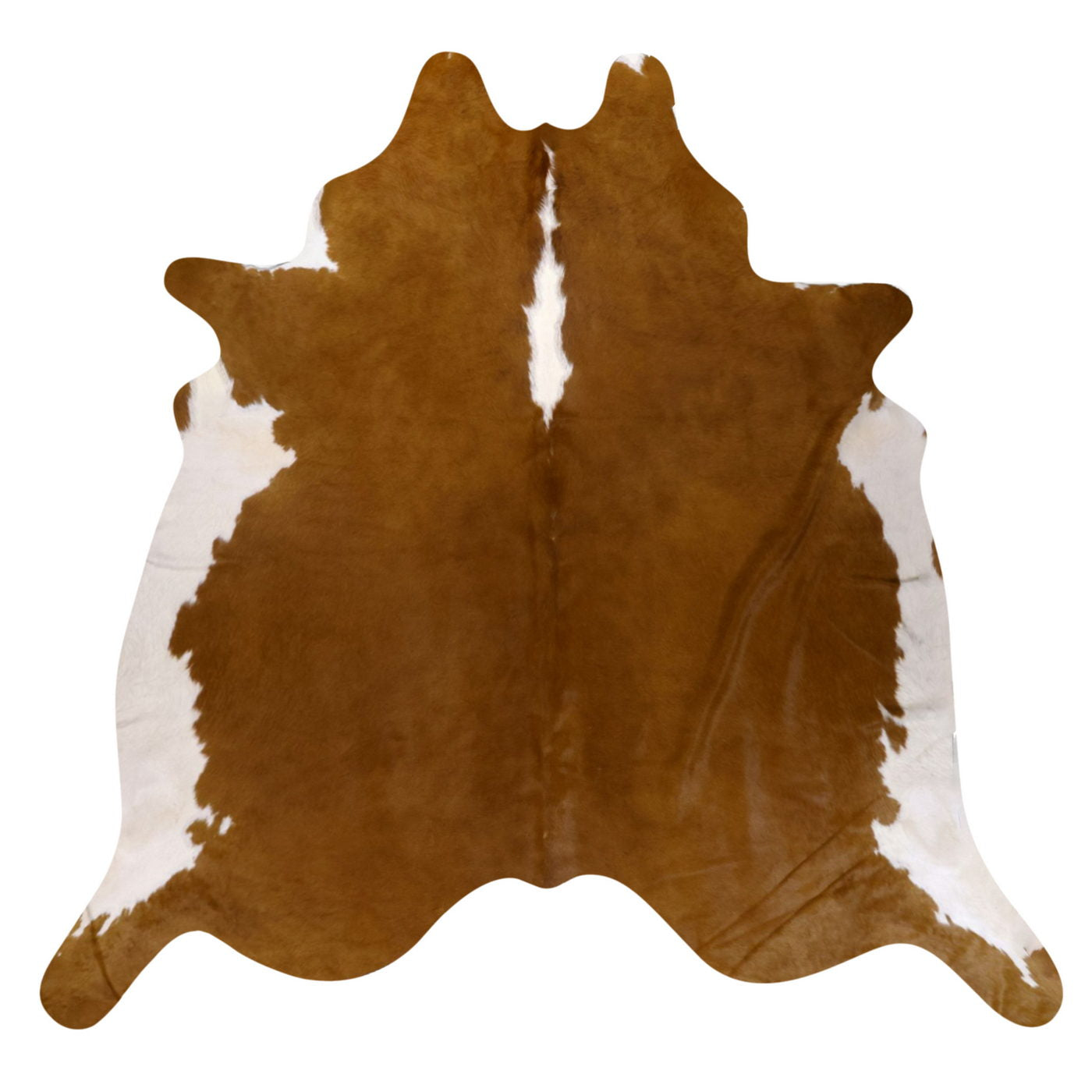 Natural Brazilian Cowhide Rug -  Mocha & Ivory