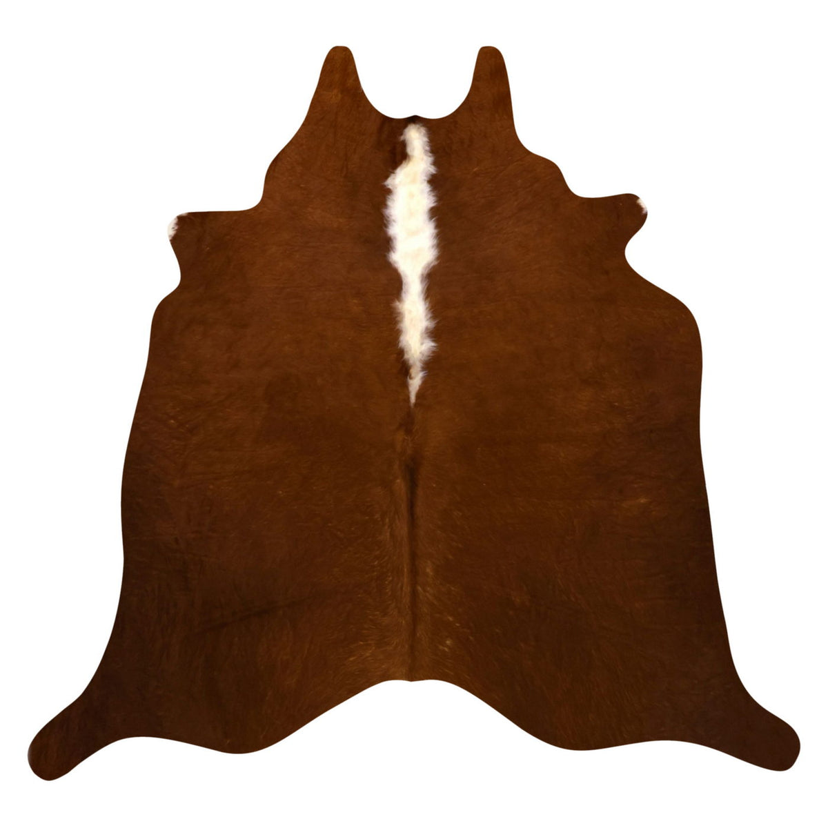 Natural Brazilian Cowhide Rug -  Mocha & Ivory