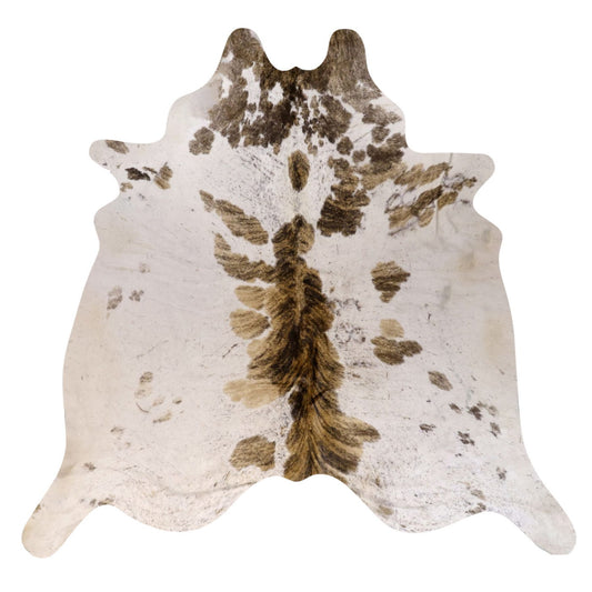 Natural Brazilian Cowhide Rug -  Ivory, Caramel & Chocolate