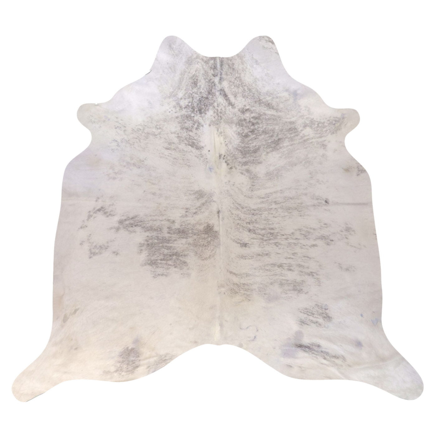 Natural Brazilian Cowhide Rug -  Ivory & Grey