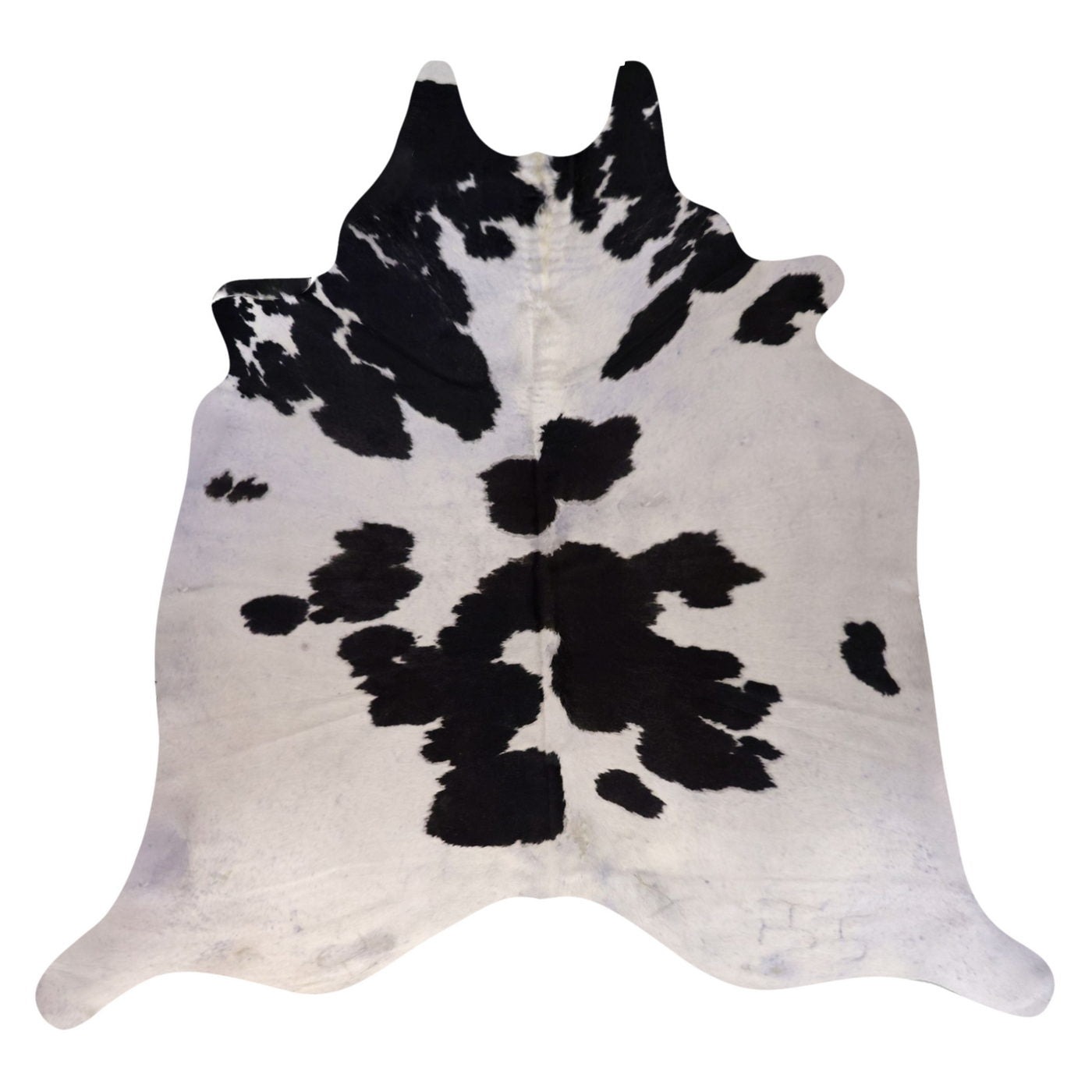 Natural Brazilian Cowhide Rug -  Ivory & Espresso