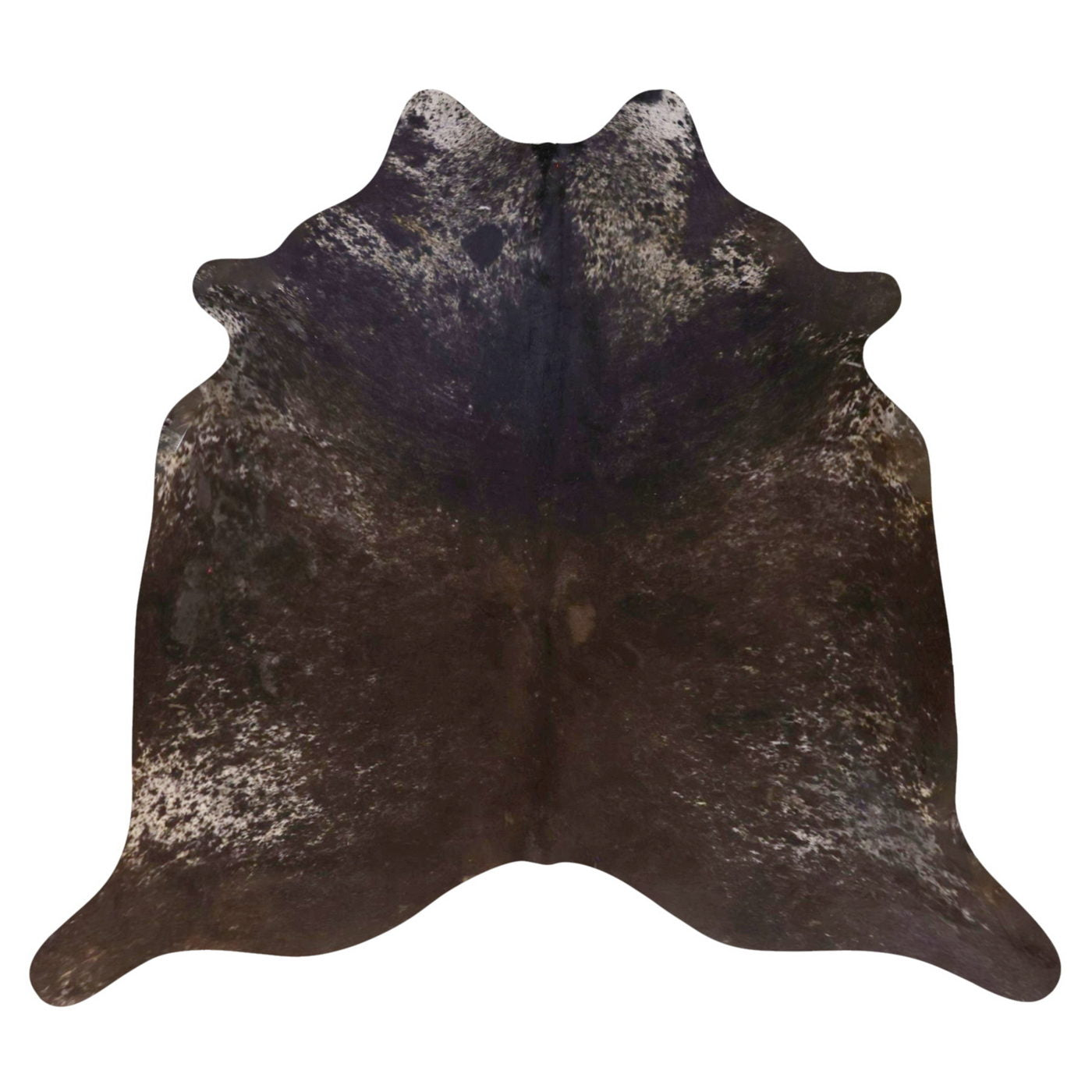 Natural Brazilian Cowhide Rug -  Espresso, Chocolate & Ivory