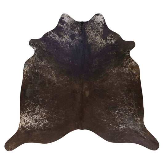 Natural Brazilian Cowhide Rug -  Espresso, Chocolate & Ivory