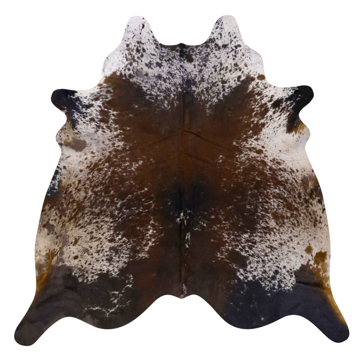 Natural Brazilian Cowhide Rug -  Ivory, Mocha & Espresso
