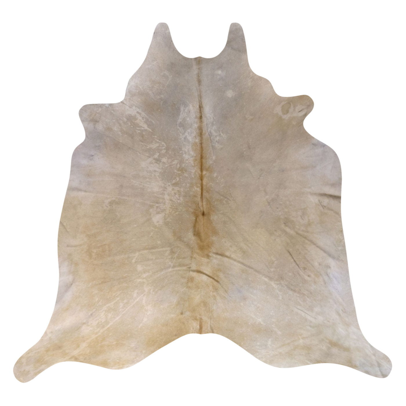 Natural Brazilian Cowhide Rug -  Beige & Caramel