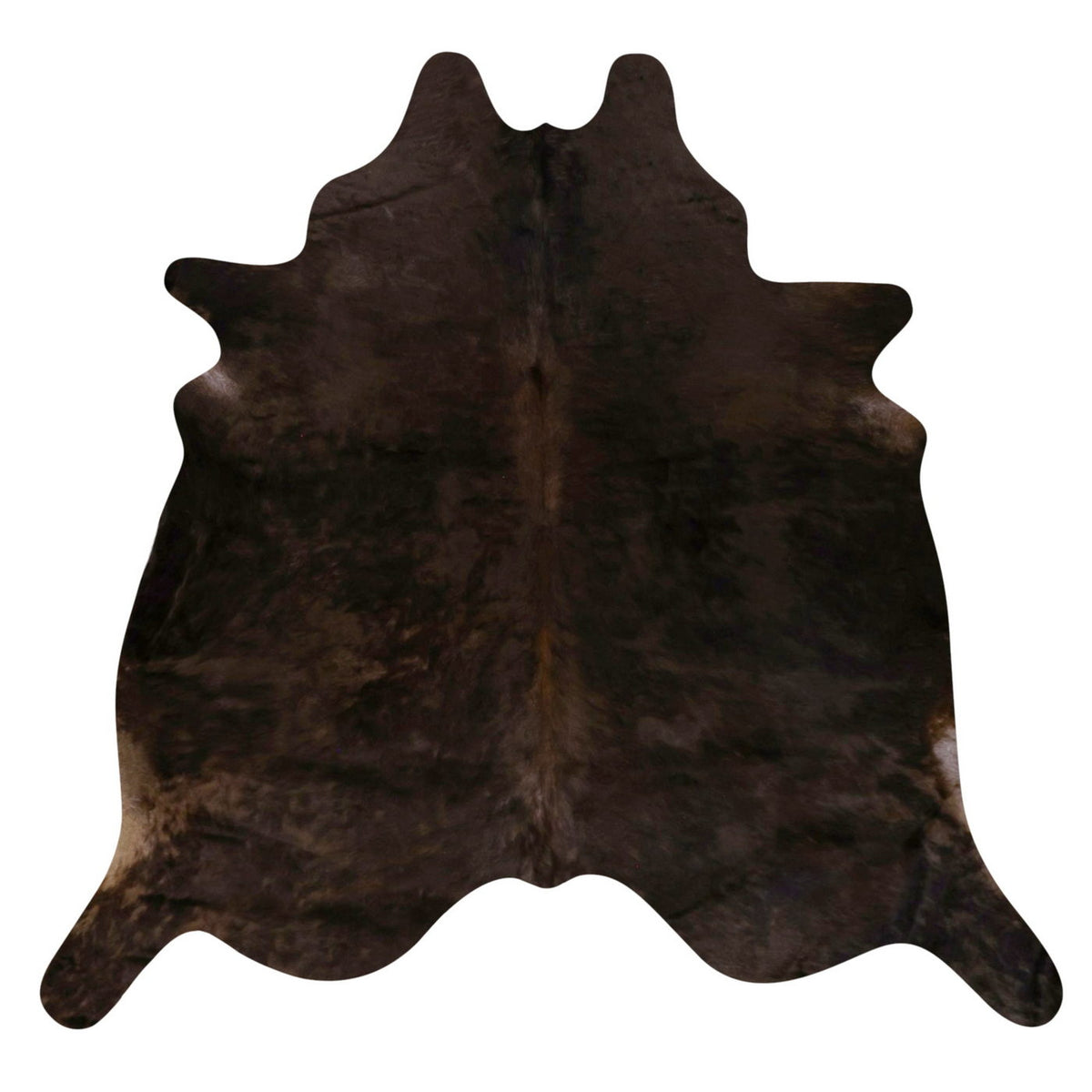Natural Brazilian Cowhide Rug -  Chocolate & Espresso