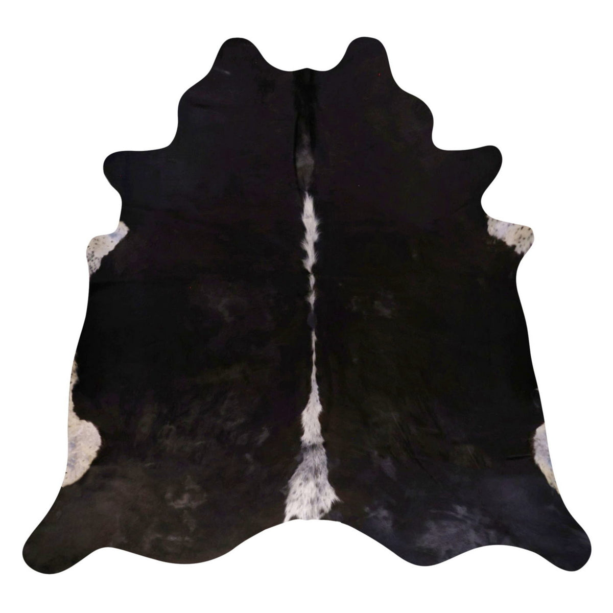 Natural Brazilian Cowhide Rug -  Espresso & Ivory