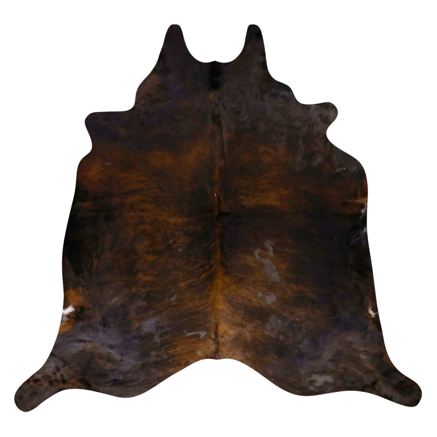 Natural Brazilian Cowhide Rug -  Espresso & Chocolate