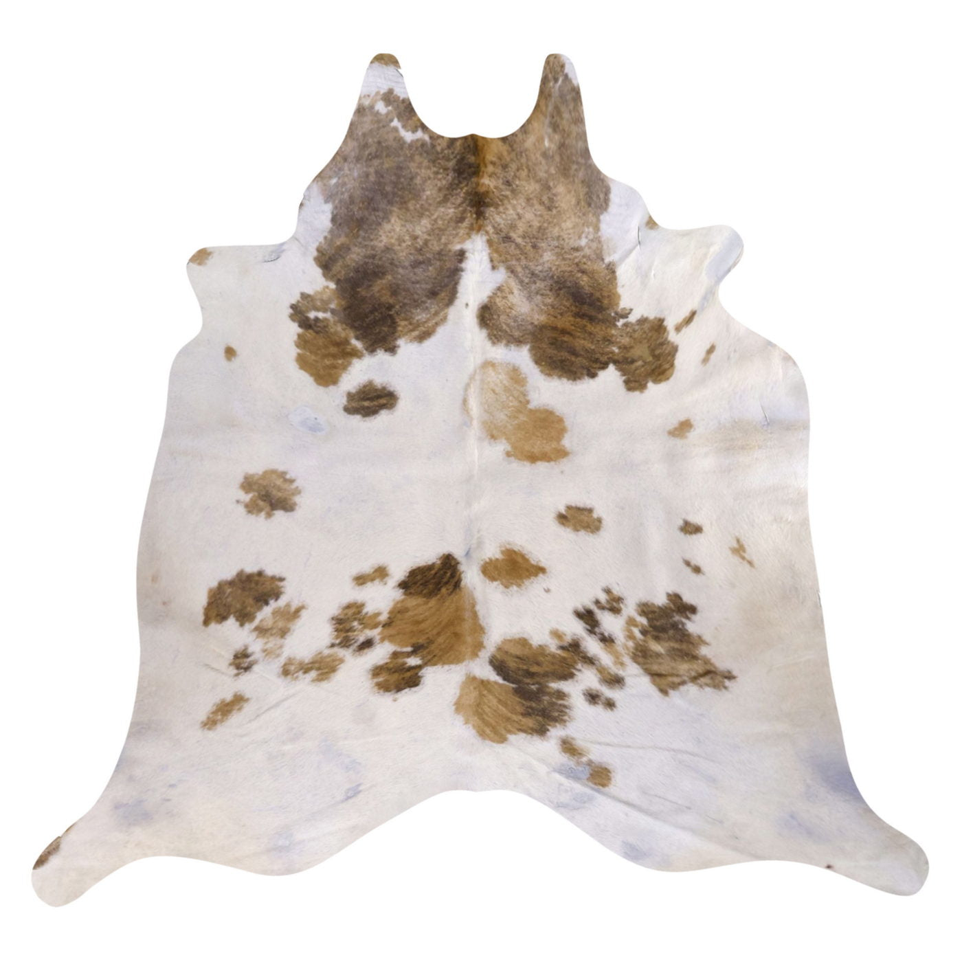 Natural Brazilian Cowhide Rug -  Ivory, Caramel & Chocolate