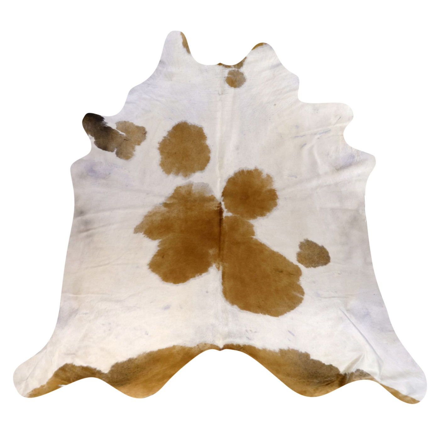 Natural Brazilian Cowhide Rug -  Ivory & Mocha