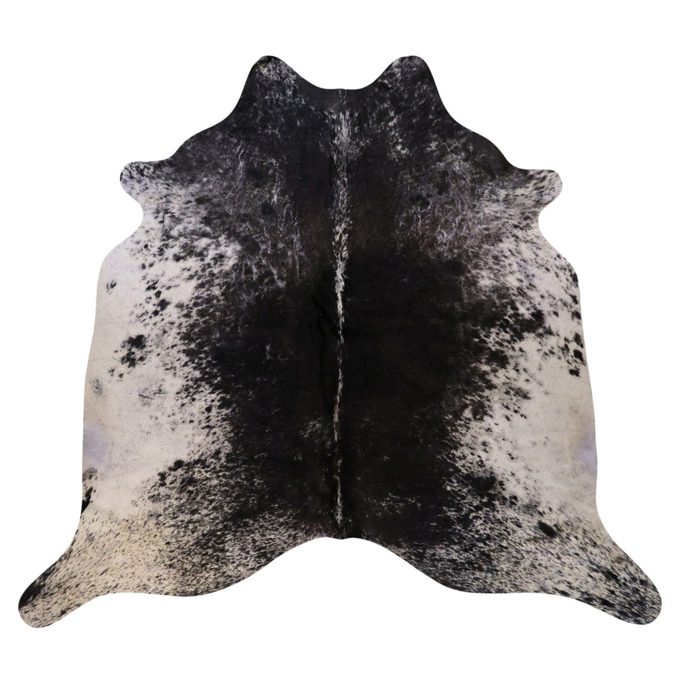 Natural Brazilian Cowhide Rug -  Espresso & Ivory