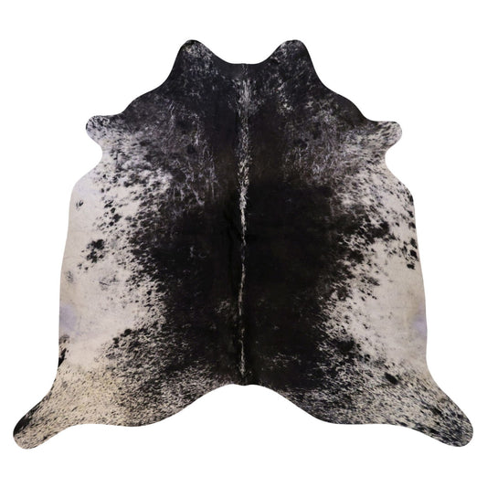 Natural Brazilian Cowhide Rug -  Espresso & Ivory
