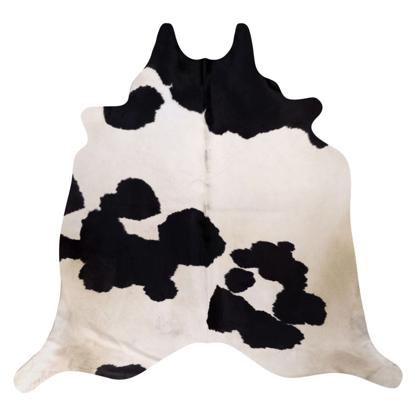 Natural Brazilian Cowhide Rug -  Espresso & Ivory