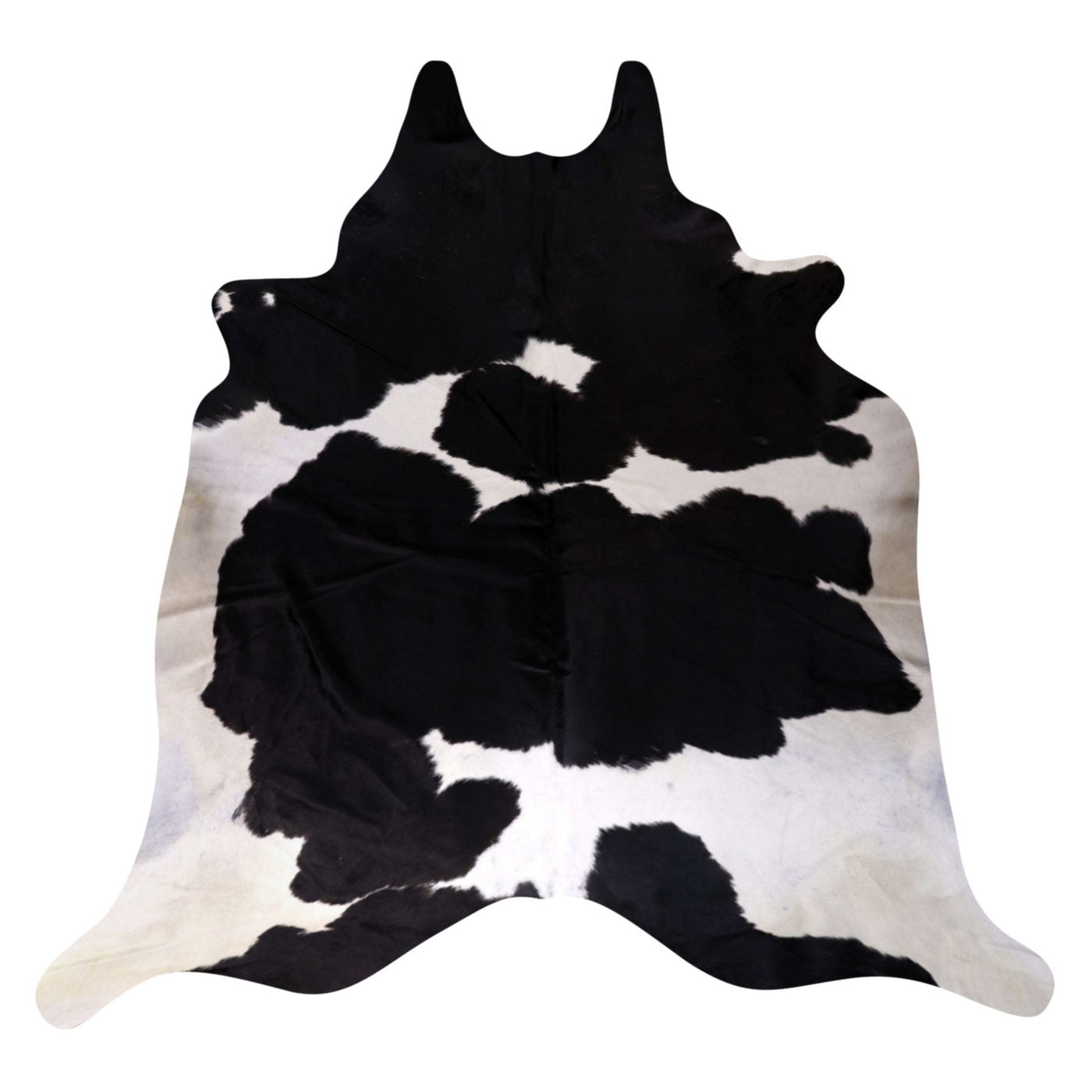 Natural Brazilian Cowhide Rug -  Espresso & Ivory
